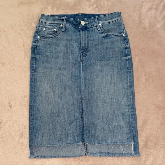 Mother the peg step fray skirt size 24 - Picture 2 of 15